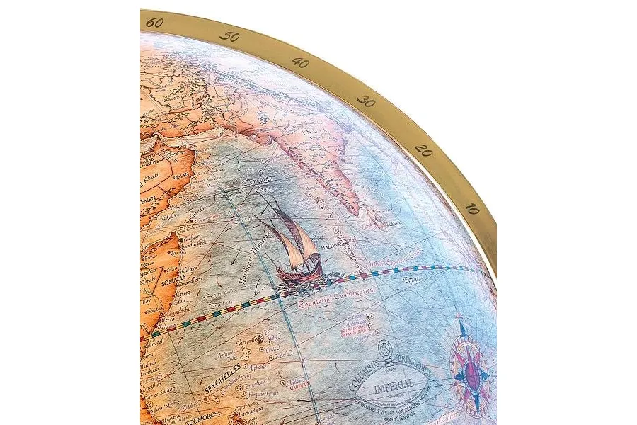 picture 2 Mini desk globe - stainless steel