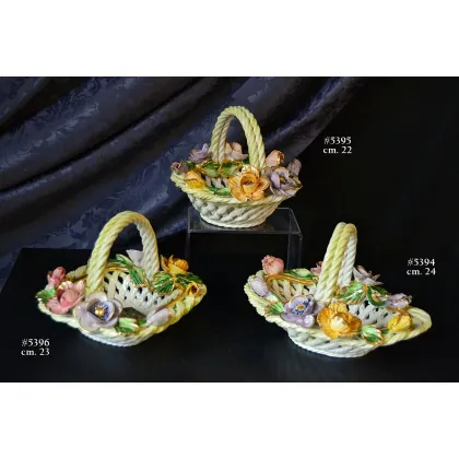 Picture Ceramic decorative baskets from Italy