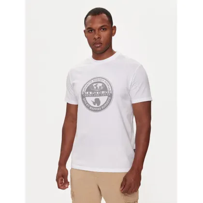 Zdjęcie Napapijri T-Shirt S-Bollo NP0A4I3C Biały Regular Fit