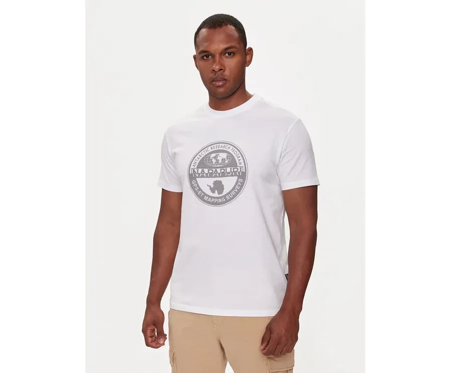 obrazek 1 Napapijri T-Shirt S-Bollo NP0A4I3C Biały Regular Fit
