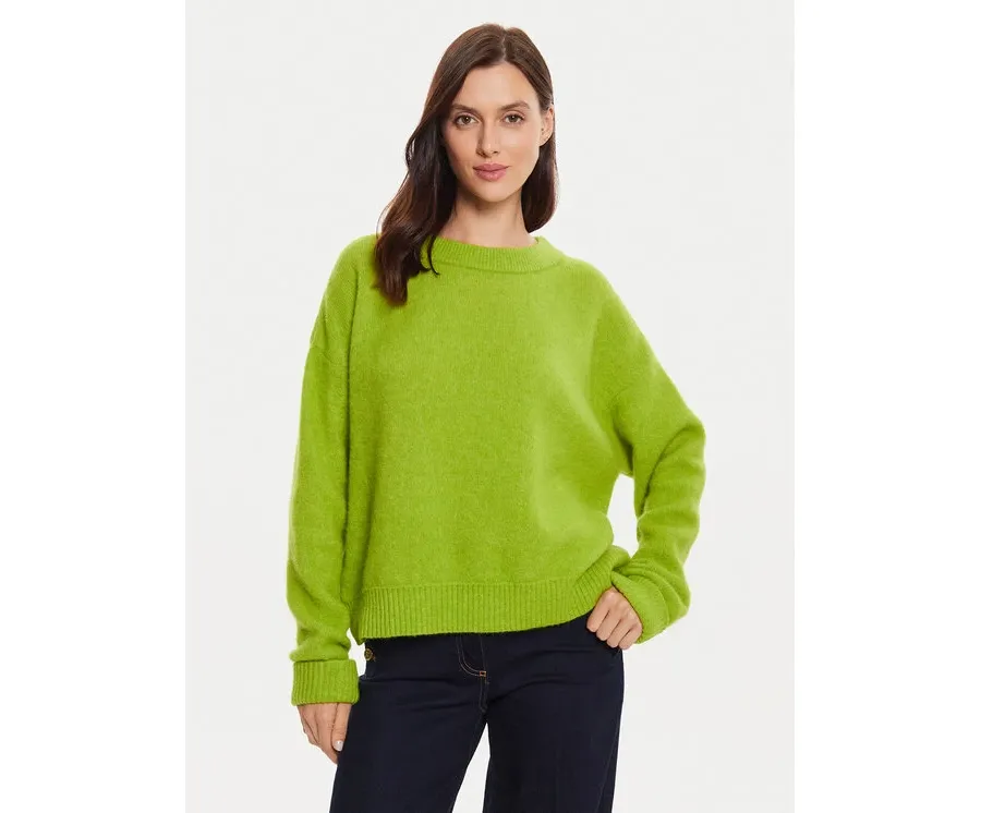 obrazek 1 American Vintage Sweter VITO18EH24 Zielony Loose Fit