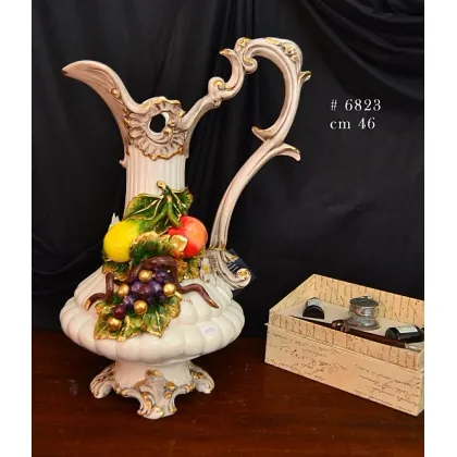 Picture Ceramic carafe with decorated fruit