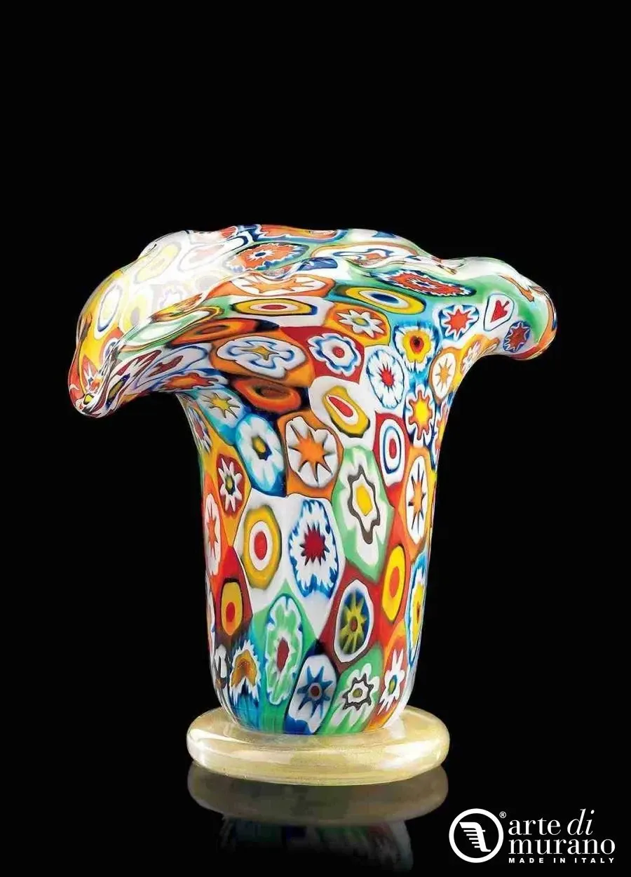 obrazek 1 Klasyczny Wazon Murrine ze szkła Murano