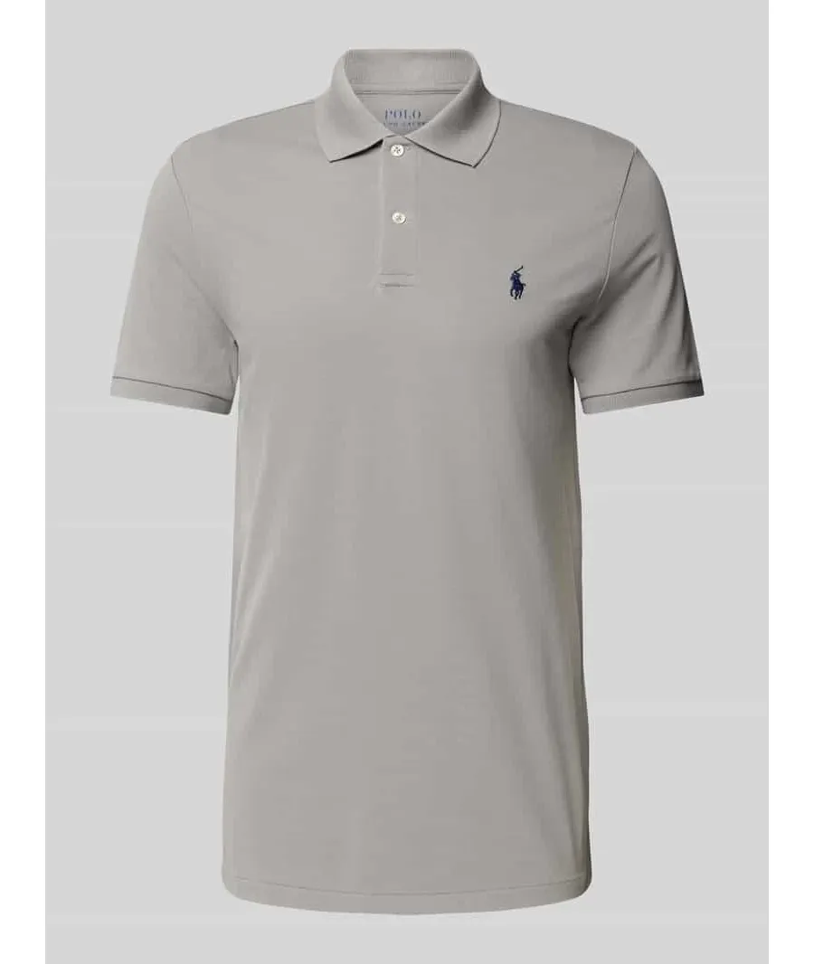 obrazek 1 Koszulka polo o kroju tailored fit z wyhaftowanym logo