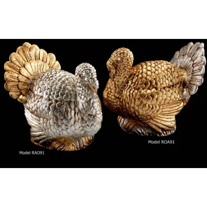 Picture Tasteful turkeys made of ceramics