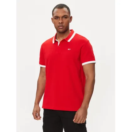 Zdjęcie Tommy Jeans Polo DM0DM18313 Czerwony Regular Fit