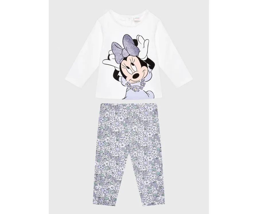 obrazek 1 OVS Komplet bluzka i legginsy DISNEY 1756975 Biały Regular Fit