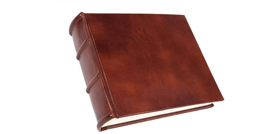 picture 1  Hand crafted photo album leather-paper 060-antico 