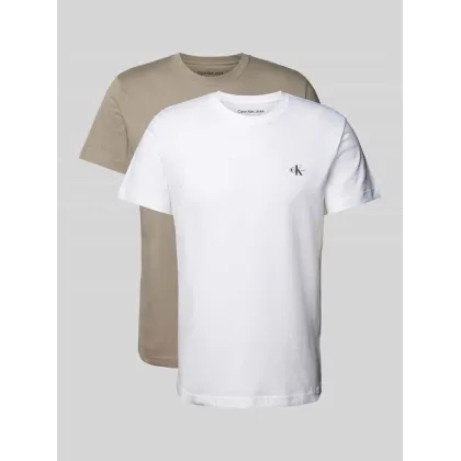 Zdjęcie T-shirt z nadrukiem z logo w zestawie 2 szt.