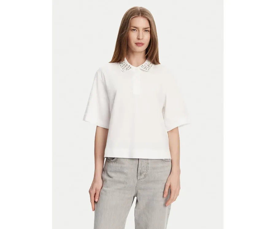 obrazek 1 Marella Polo Gonzaga 2513951014 Biały Relaxed Fit