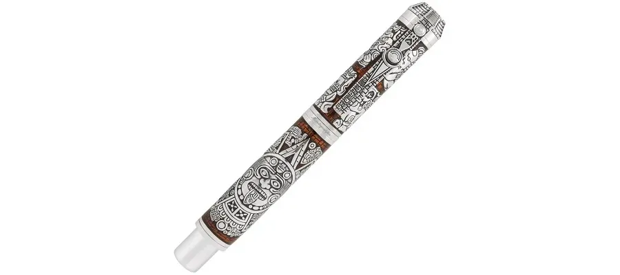 obrazek 3 Mayan Calendar Pióro Wieczne Srebro Montegrappa