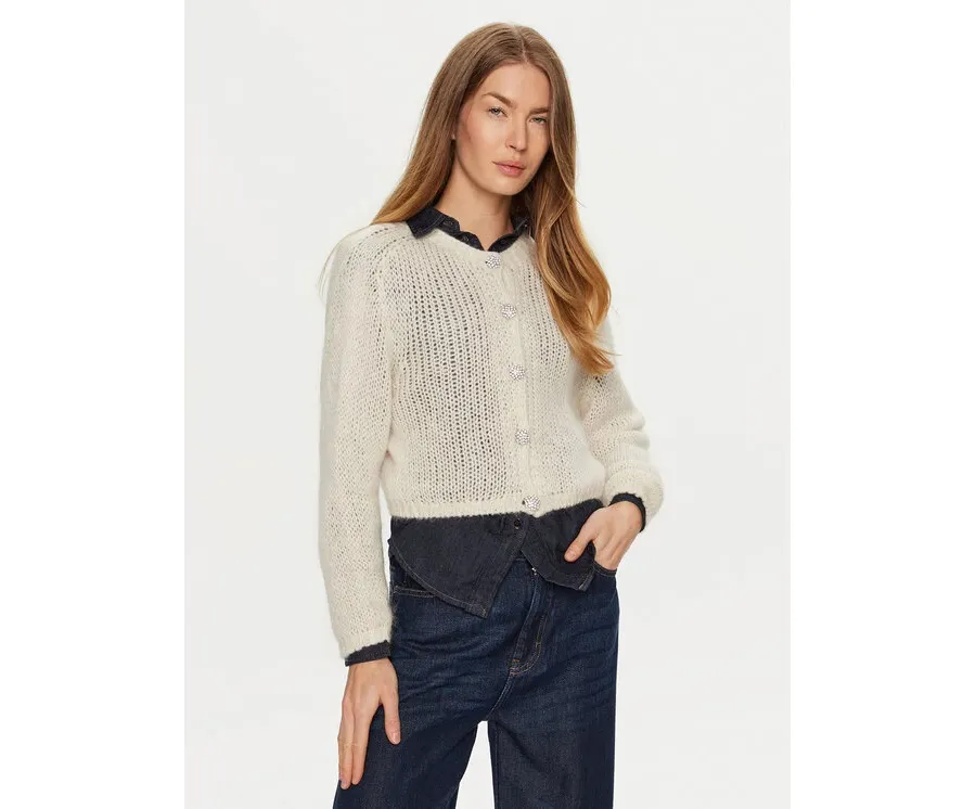 obrazek 1 ViCOLO Kardigan 33013S Écru Regular Fit