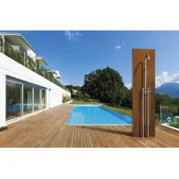 Zdjęcie Stylowa kolumna prysznicowa ze stali nierdzewnej montowana na podłodze