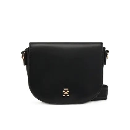 Zdjęcie Tommy Hilfiger Torebka Th Logotape Saddle Bag AW0AW17184 Czarny
