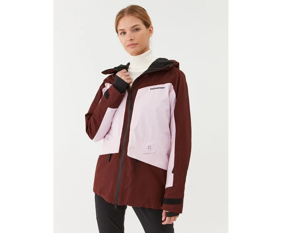 obrazek 1 Peak Performance Kurtka narciarska Gravity G78250010 Bordowy Regular Fit
