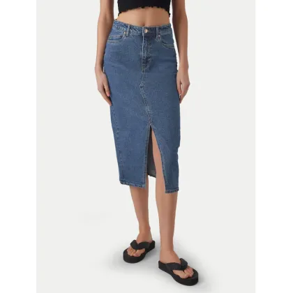 Zdjęcie Vero Moda Spódnica jeansowa Veri 10295731 Niebieski Regular Fit