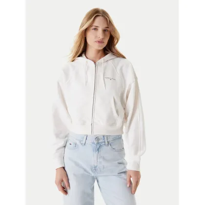 Zdjęcie Tommy Jeans Bluza Linear DW0DW21163 Écru Boxy Fit