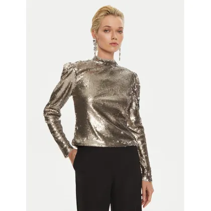 Zdjęcie Bruuns Bazaar Bluzka Aniqa BBW4155 Srebrny Regular Fit