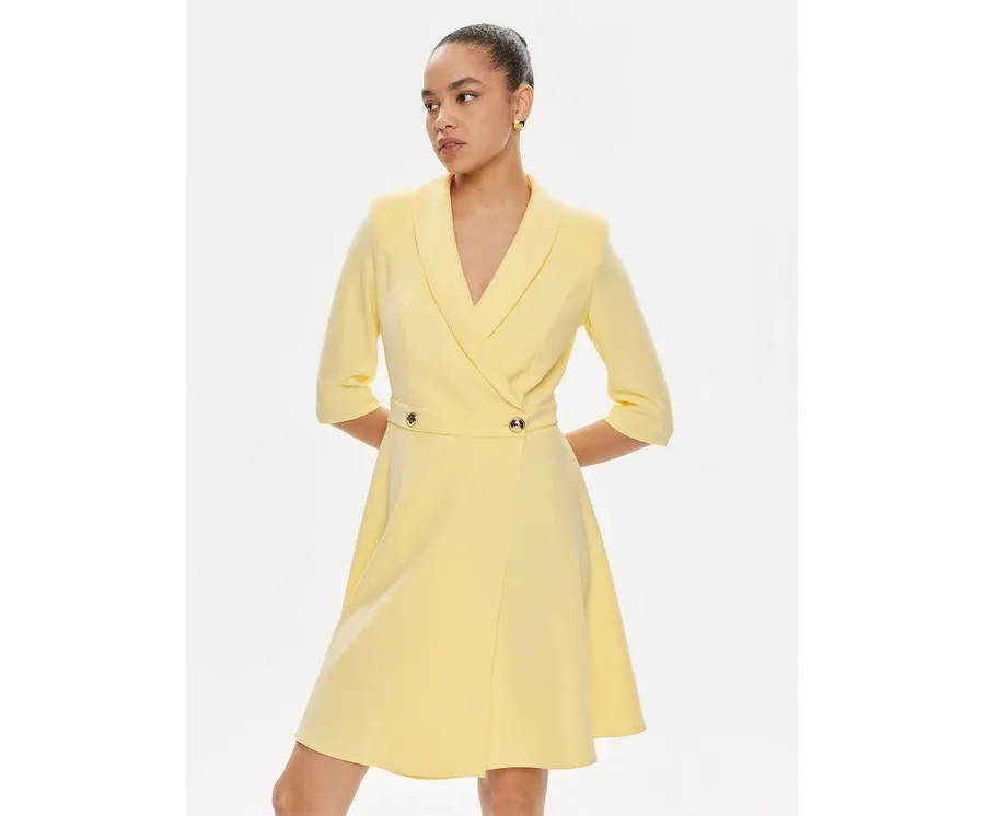 obrazek 1 Rinascimento Sukienka koktajlowa CFC0118280003 Żółty Regular Fit