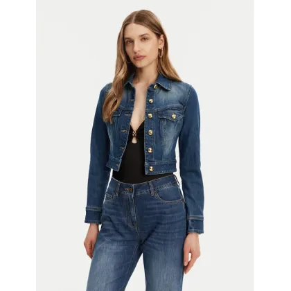 Zdjęcie Elisabetta Franchi Kurtka jeansowa BJ-37I-51E2-V620 Niebieski Regular Fit