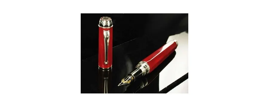 obrazek 2 Emblema Red Pióro Wieczne Celluloid Montegrappa