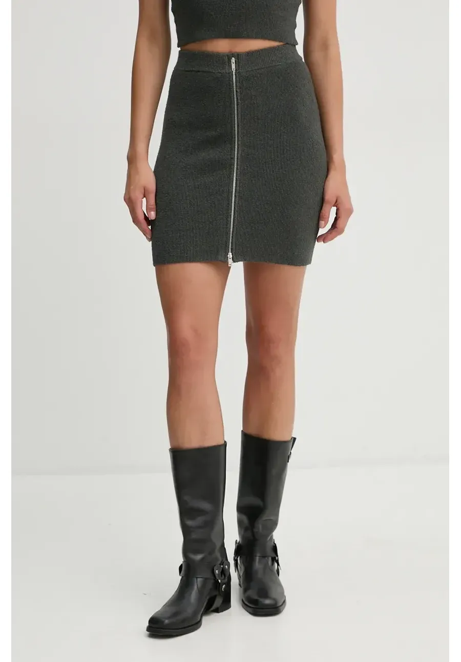 obrazek 1 Nanushka spódnica ISUL kolor szary mini prosta NW24PFSK23494