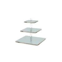 Zdjęcie Stylowy stojak do serwowania 30x30xH30 cm w kolorze jasnobłękitnym