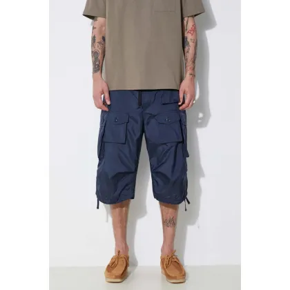 Zdjęcie Engineered Garments szorty FA męskie kolor granatowy OR276.DZ028
