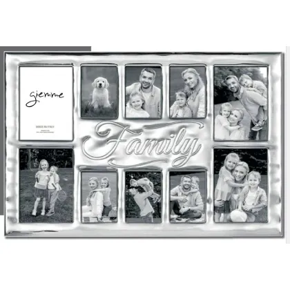 Picture A unique silver multi-frame for photos of family members, 48x35 cm