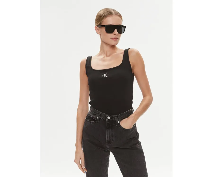 obrazek 1 Calvin Klein Jeans Top J20J223192 Czarny Relaxed Fit