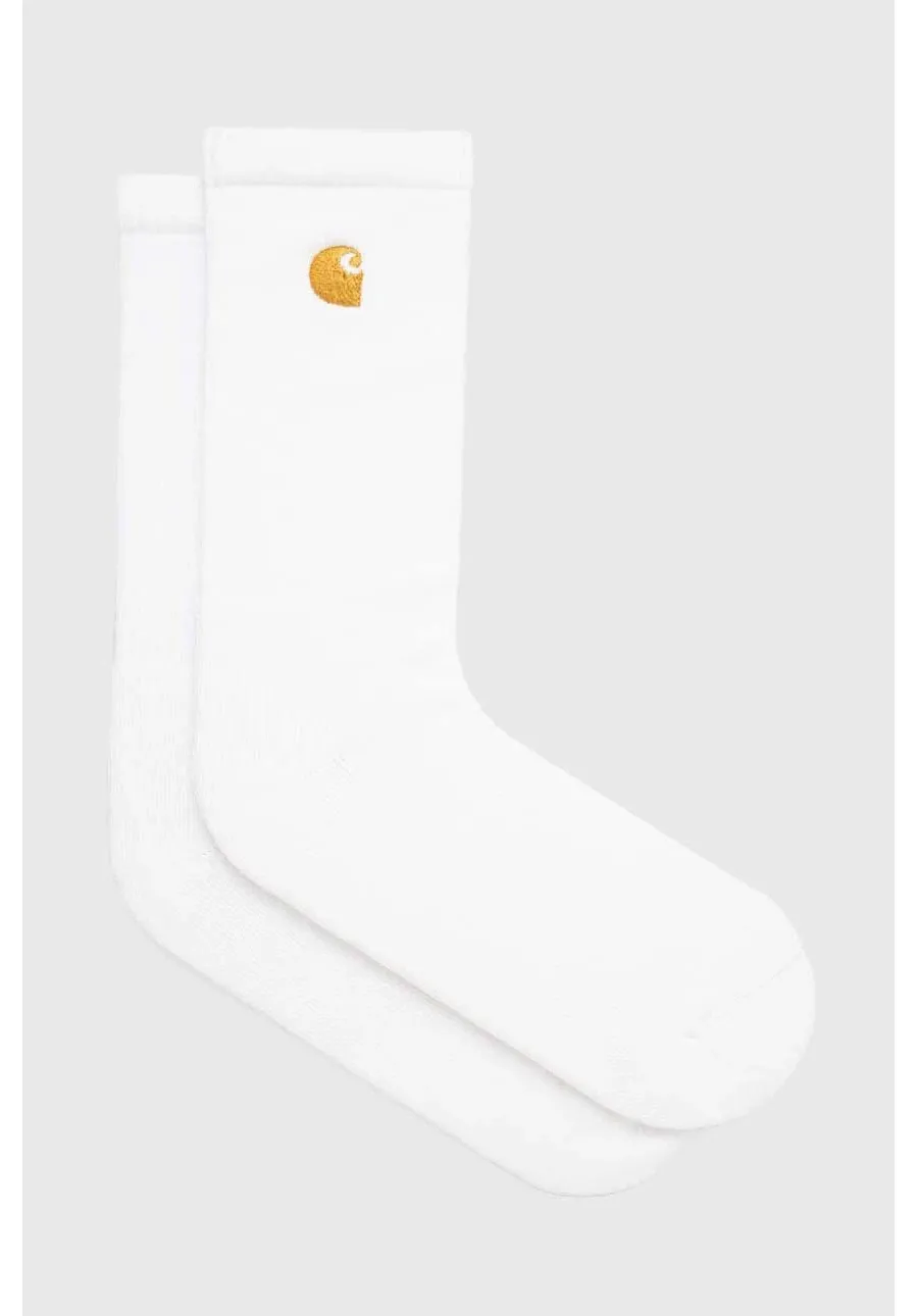 obrazek 1 Carhartt WIP Chase Socks skarpetki kolor biały I029421