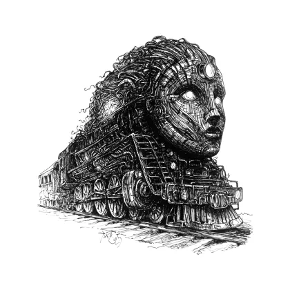 Picture On the way to your world *pen drawing