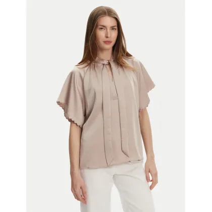 Zdjęcie Bruuns Bazaar Bluzka Beckia Wendi BBW4439 Beżowy Regular Fit