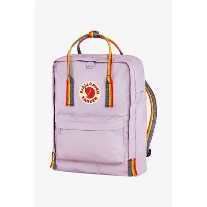 Zdjęcie Fjallraven plecak Kanken Rainbow kolor fioletowy mały z aplikacją F23620.457.907-907