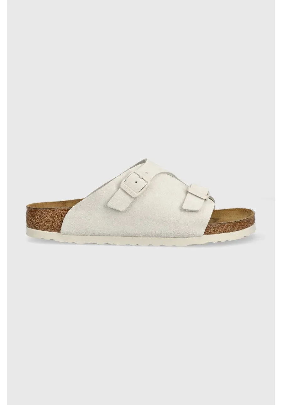 obrazek 1 Birkenstock klapki zamszowe Zurich damskie kolor szary 1025008