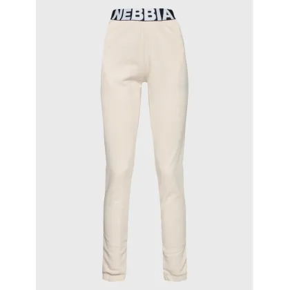 Zdjęcie NEBBIA Spodnie dresowe 408 Écru Relaxed Fit