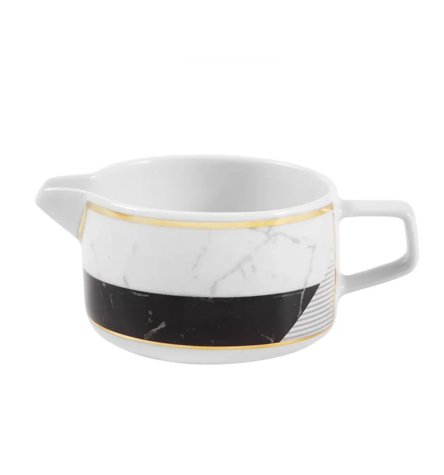 obrazek 1 Ekskluzywny porcelanowy dzbanek na mleko Carrara inspirowany karraryjskim marmurem - Vista Alegre