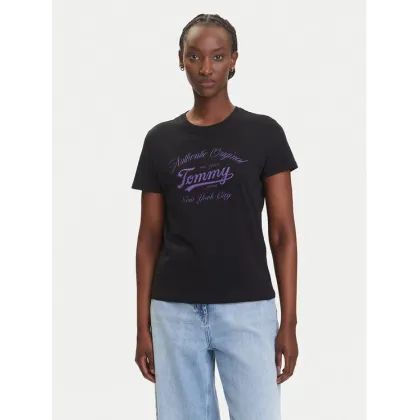 Zdjęcie Tommy Jeans T-Shirt Essential DW0DW21404 Czarny Regular Fit