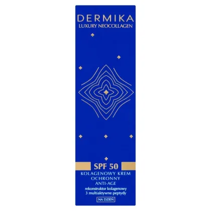 Zdjęcie Dermika Luxury Neocollagen Kolagenowy krem ochronny anti-age SPF50 na dzień 50 ml