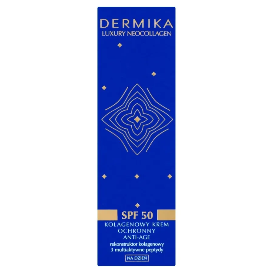 obrazek 1 Dermika Luxury Neocollagen Kolagenowy krem ochronny anti-age SPF50 na dzień 50 ml