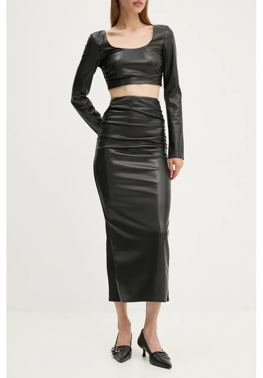 obrazek 1 Nanushka spódnica HESTER kolor czarny maxi ołówkowa NW24PFBS16097