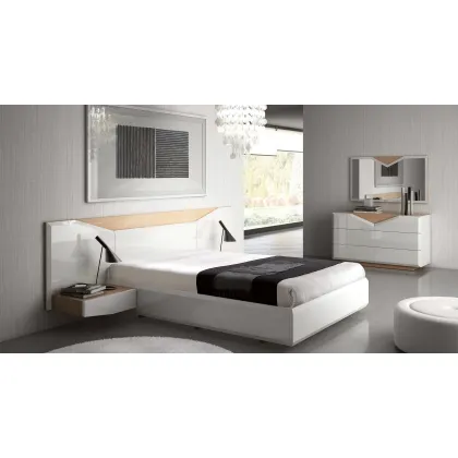 Zdjęcie Przepiękny zestaw do sypialni ( lustro, komoda, łóżko i 2 stoliki nocne) firmy Epoca