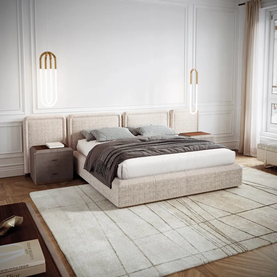 obrazek 3 Elegancka włoska szafka nocna w stylu modernistycznym - do sypialni