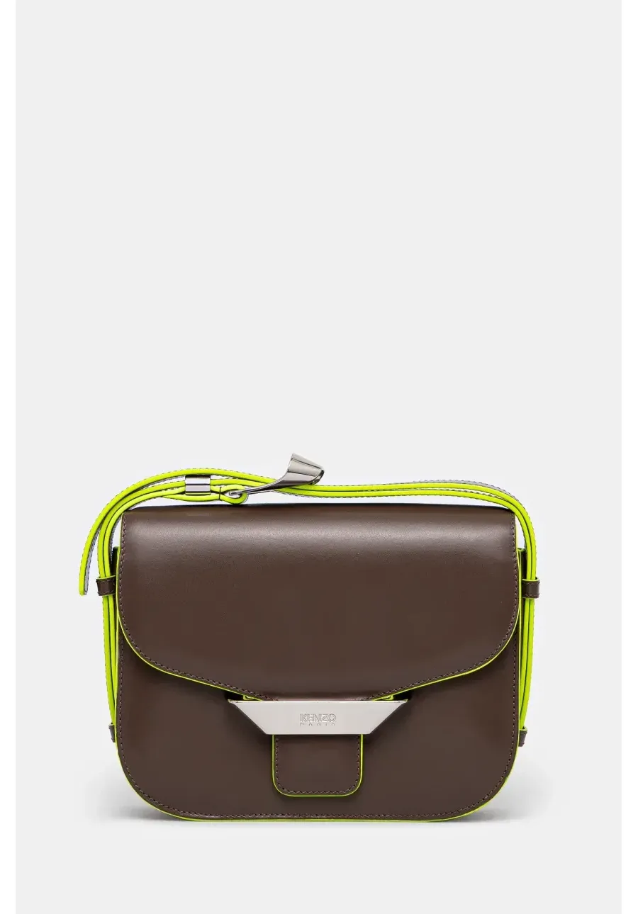 obrazek 1 Kenzo torebka skórzana kolor brązowy FF52SA318L3B.10