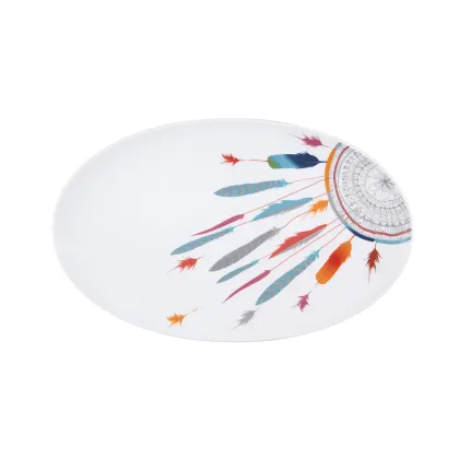 Zdjęcie Duży owalny talerz Atrapasueños z porcelany inspirowany meksykańską tradycją - Vista Alegre