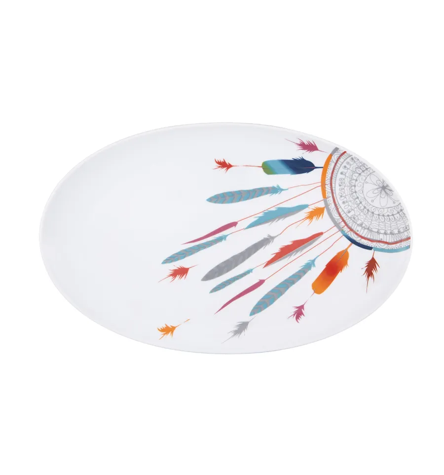 obrazek 1 Duży owalny talerz Atrapasueños z porcelany inspirowany meksykańską tradycją - Vista Alegre