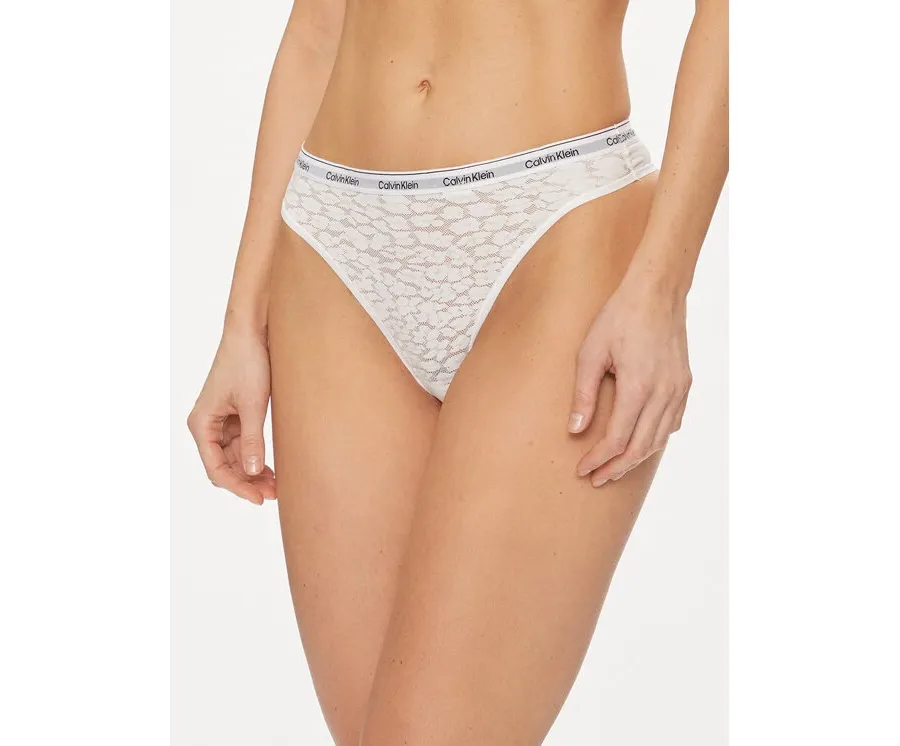 obrazek 1 Calvin Klein Underwear Stringi 000QD5051E Biały