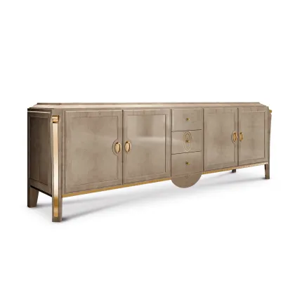 Picture Italian 4 door 3 drawer sideboard for an elegant living room - Bianchini
