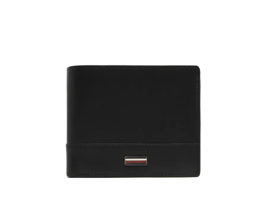 obrazek 1 Tommy Hilfiger Duży Portfel Męski Th Corp Cc Flap And Coin AM0AM13246 Czarny