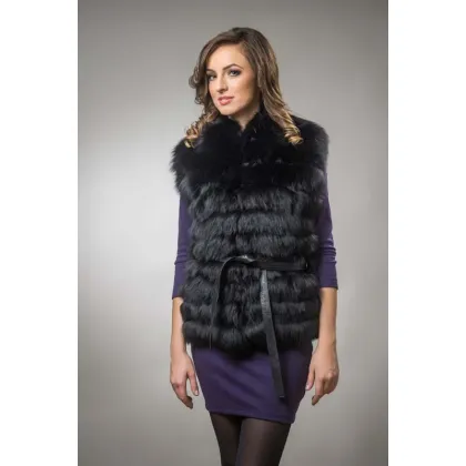 Picture Women's vest made of arctic fox fur - A&A Vesa